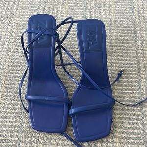 Zara wrap up heel